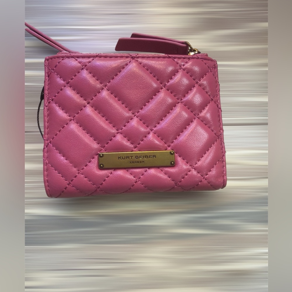 Kurt Geiger Fuchsia Quilted Wallet